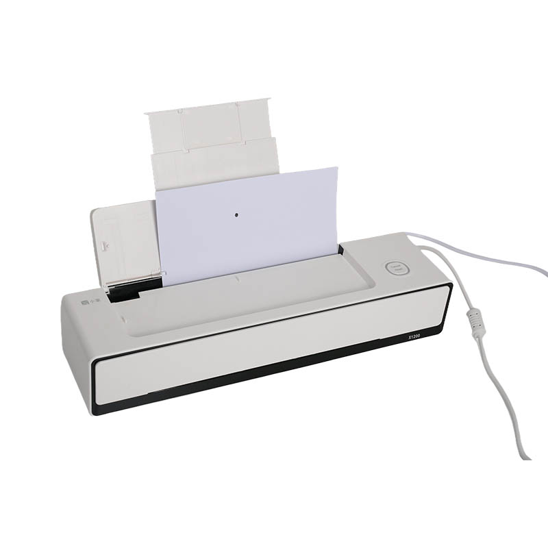 How do portable inkjet printers achieve fast, energy-efficient output in draft mode?